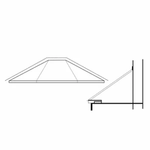 Standard roof pitch for bya/bow