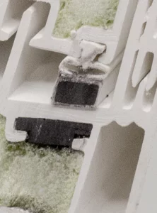 Magnetic seal close up
