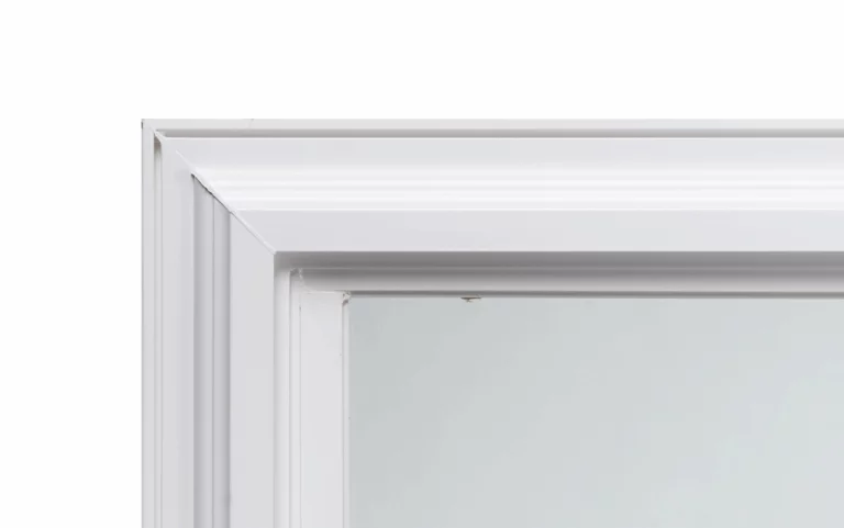 Welded corner of Georgetown window series