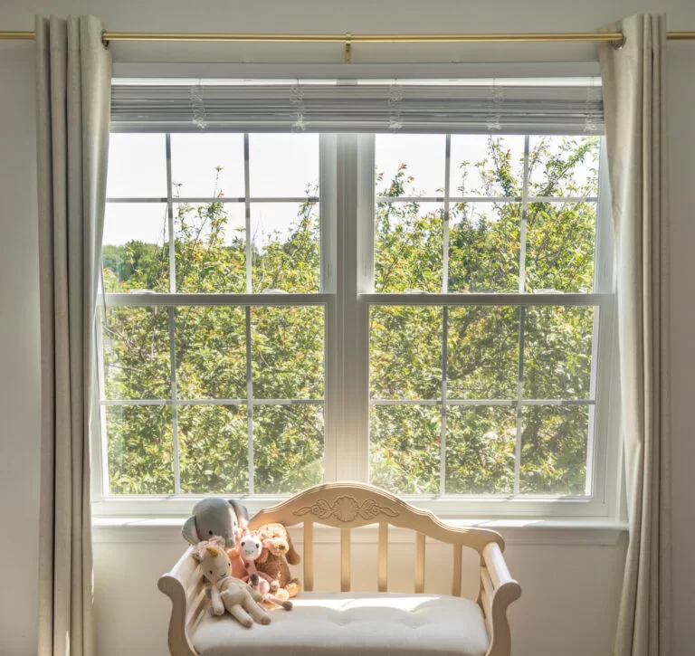 Childs room with Vytex Fortis Vinyl Windows. Click to view Fortis windows